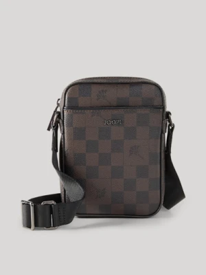 Torba na ramię Cortina Piazza Rafael w kolorze ciemnobrązowym z wzorem Joop