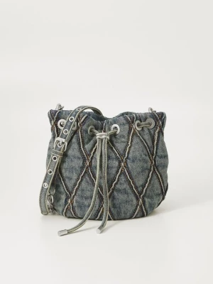 Torba na ramię Diesel niebieski denim