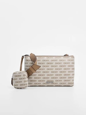 Torba na ramię DKNY brązowy