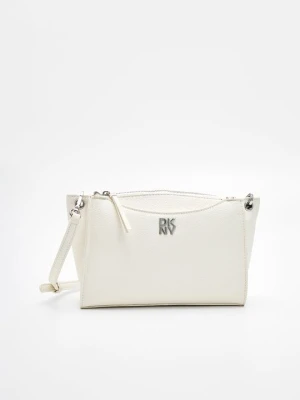 Torba na ramię DKNY mleczny