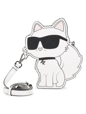 Torba na ramię KARL LAGERFELD biały