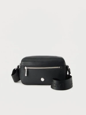 Torba na ramię Lacoste czarny