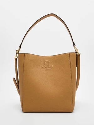 Torba na ramię Lauren Ralph Lauren jasny brąz