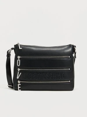 Torba na ramię LOVE MOSCHINO czarny melanż