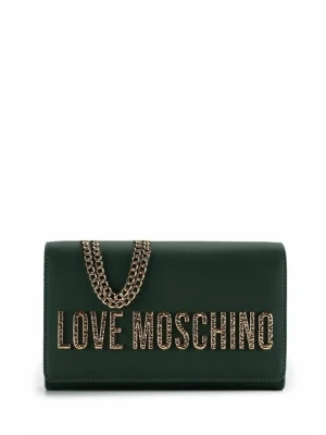 Torba na ramię LOVE MOSCHINO ciemnozielony