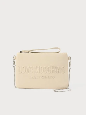 Torba na ramię LOVE MOSCHINO mleczny