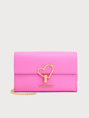 Torba na ramię LOVE MOSCHINO różowy neon