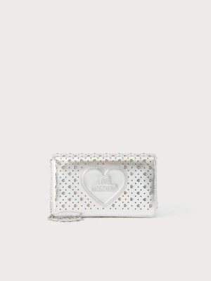 Torba na ramię LOVE MOSCHINO srebrny