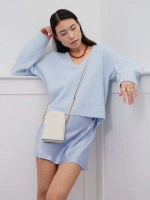 Torba na ramię Michael Kors mleczny