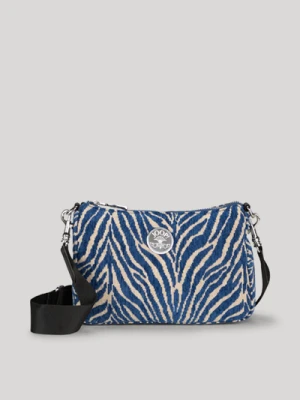 Torba na ramię Selvatico Jasmina ze zwierzęcym wzorem w kolorze niebieskim/beżowym Joop