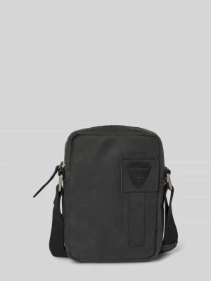 Torba na ramię skórzana z naszywką z logo model ‘richmond’ Strellson