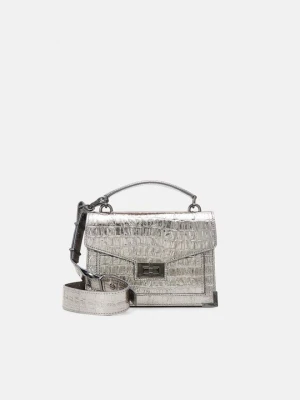 Torba na ramię The Kooples srebrny