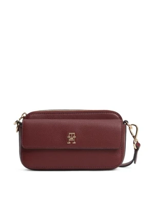 Torba na ramię Tommy Hilfiger bordowy