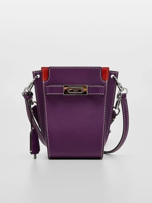 Torba na ramię Tory Burch fioletowy