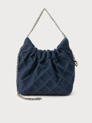 Torba na ramię Tory Burch granatowy