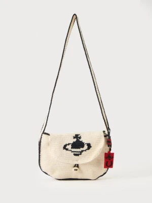 Torba na ramię Vivienne Westwood beżowy