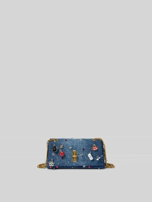 Torebka na ramię w optyce denimu Marc Jacobs Jeansowy niebieski