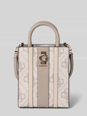 Torba na ramię z aplikacją z logo model ‘ERENIA MINI TOTE’ Guess