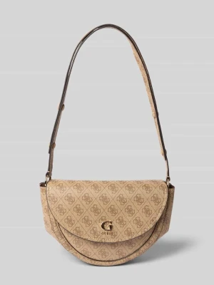 Torba na ramię z aplikacją z metką model 'COLEEN' Guess Koniakowy