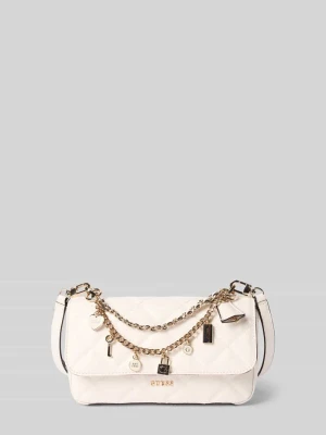 torba na ramię z aplikacją z metką model 'LIBBY' Guess