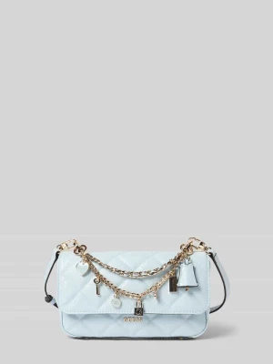 torba na ramię z aplikacją z metką model 'LIBBY' Guess