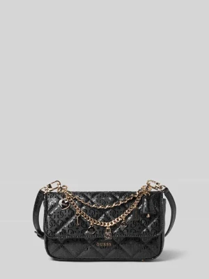 torba na ramię z aplikacją z metką model 'LIBBY' Guess