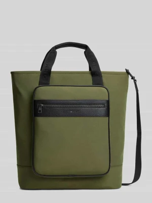 Torba na ramię z boczną kieszenią Tommy Hilfiger Oliwkowy