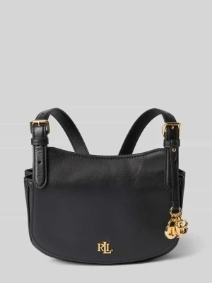 torba na ramię z detal z logo Lauren Ralph Lauren