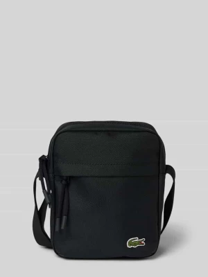 torba na ramię z detal z logo model 'NEOCROC' Lacoste Czarny