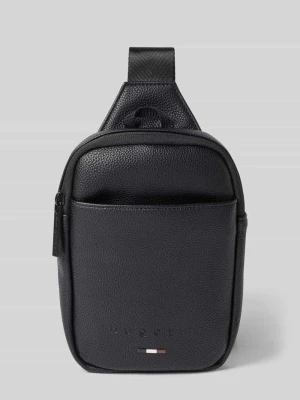 Torba na ramię z detal z logo model 'RICO Crossbody Mini' Bugatti czarny