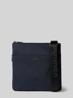 Torba na ramię z detal z logo model 'Serena' Bogner Granatowy