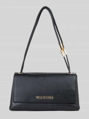torba na ramię z detal z logo VALENTINO BAGS Czarny