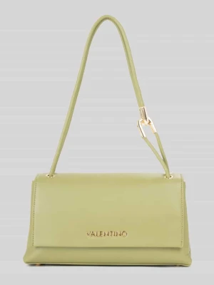 torba na ramię z detal z logo VALENTINO BAGS Zielony