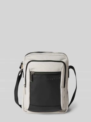 Torba na ramię z detalami z logo Bugatti