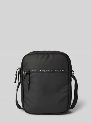Torba na ramię z detalem z logo Bugatti