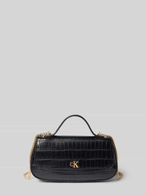 Torba na ramię z detalem z logo CK Calvin Klein