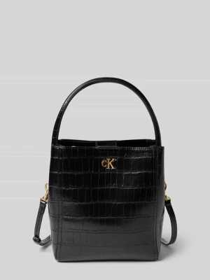 Torba na ramię z detalem z logo CK Calvin Klein