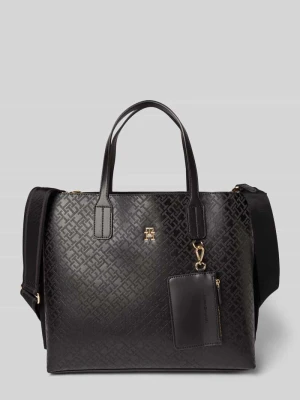 Torba na ramię z dużym, wytłoczonym logo Tommy Hilfiger