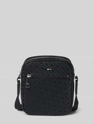 Torba na ramię z fakturowanej sztucznej skóry model ‘RAY’ Boss
