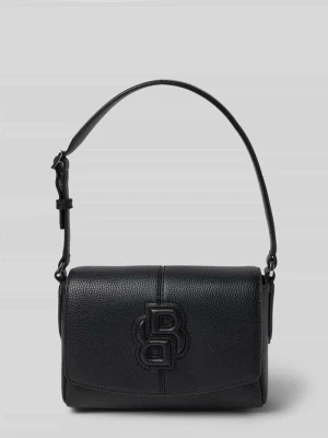 Torba na ramię z fakturowaniem Boss