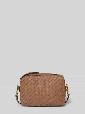 Torba na ramię z fakturowanym wzorem model ‘Kaia’ abro