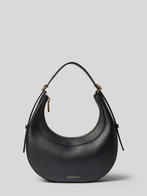 Torba na ramię z fakturowanym wzorem model 'Whisper' Coccinelle Czarny