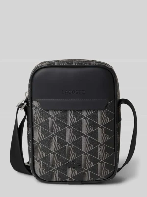 Torba na ramię z imitacji skóry Lacoste