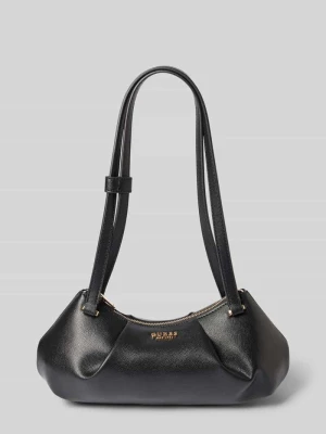 Torba na ramię z materiał skóropodobny model 'Amorette' Guess Czarny