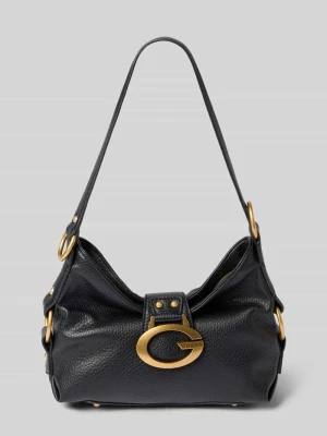 Torba na ramię z materiału skóropodobnego model 'CAMDEN' Guess Czarny