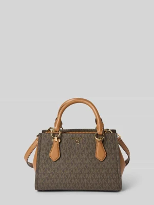 Torba na ramię z nadrukiem z logo na całej powierzchni model ‘Marilyn’ MICHAEL Michael Kors