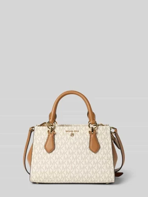 Torba na ramię z nadrukiem z logo na całej powierzchni model ‘Marilyn’ MICHAEL Michael Kors