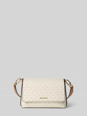 Torba na ramię z nadrukiem z logo na całej powierzchni model ‘Nessa’ MICHAEL Michael Kors
