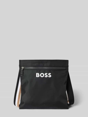 Torba na ramię z nadrukiem z logo w kontrastowym kolorze model ‘CATCH_3.0’ Boss