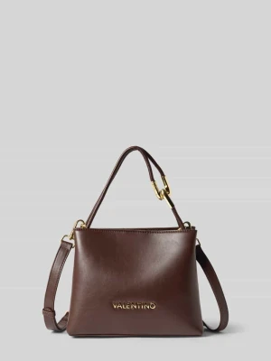 Torba na ramię z napisem z logo model 'FABLE RE' VALENTINO BAGS Ciemnobrązowy